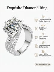 "Eternal Love" Oval-Cut Diamond Ring' — Every Angle Tells a Story Size Adjustable