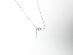 “Princess Diana Inspired” Edison Pearl Pendant Sterling Silver Jewelry with Small Square Diamonds(10mm-11mm)