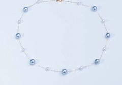 “Starry Sky”  Seawater Cultured Pearls  Imported From Japan Akoya Maha Series Necklace 6-7mm
