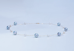 “Starry Sky”  Seawater Cultured Pearls  Imported From Japan Akoya Maha Series Necklace 6-7mm