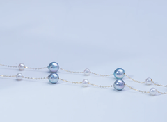 “Starry Sky”  Seawater Cultured Pearls  Imported From Japan Akoya Maha Series Necklace 6-7mm