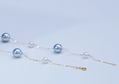 “Starry Sky”  Seawater Cultured Pearls  Imported From Japan Akoya Maha Series Necklace 6-7mm