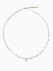 “Small Gold Bead” Freshwater Natural Pearl Collarbone Choker Necklace Modern Luxury Design 3mm