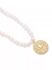 Hermina Athens Evil Eye Freshwater Pearl Choker Necklace for Women - Premium Collarbone Jewelry