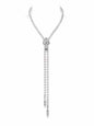 Kalung Mutiara Budidaya Air Tawar “Chrome Hearts Inspired” Bahan Perak Sterling 4 - 5mm