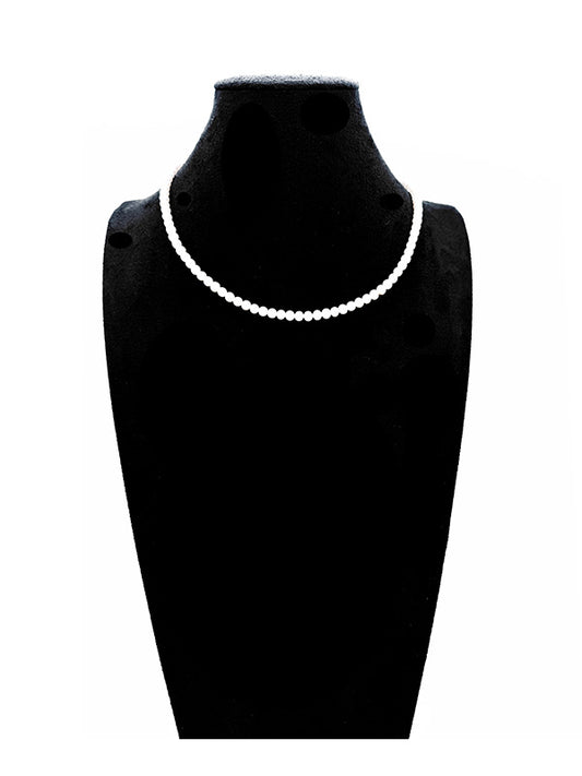 “Millet Beads”  Necklace Freshwater Cultured Pearls Aurora Series Perfectly Round and Flawless（4mm-5mm）