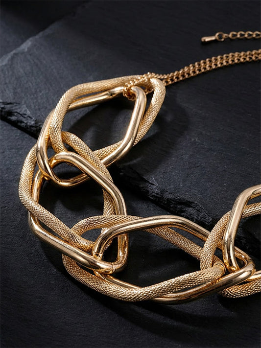 Golden Luxury Chain Necklace French Light Luxury Style