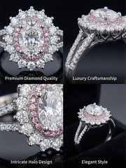 Bespoke "Starlight" Oval Diamond Ring' — A Galaxy on Your Finger Size Adjustable