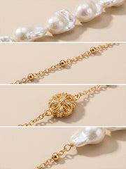 Baroque Pearl Waist Chain Temperament Pearl Waist Chain With Skirt Gold Chain Waist Belt