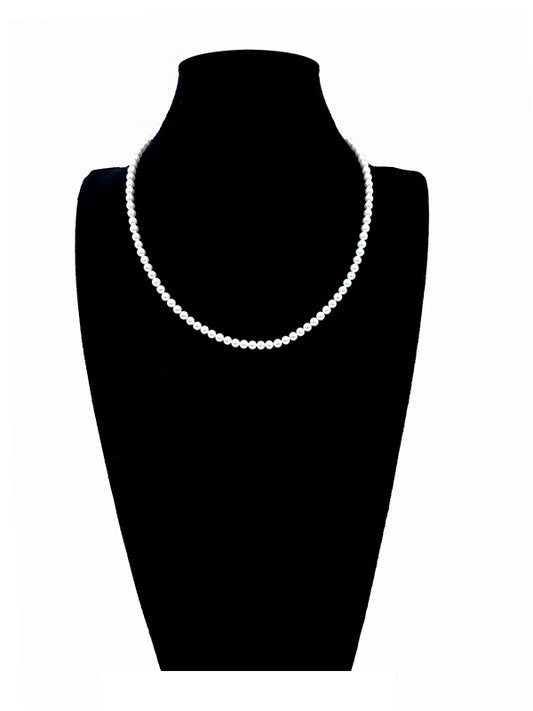 “Akoya Style” Necklace Freshwater Cultured Pearls Aurora Series AAAAA - Grade 4 - 5mm