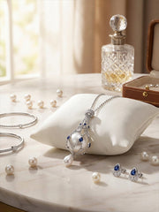 Lock in Love Net Bag with Pearls  Anniversary Gift Special Present for Girlfriend