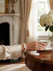 Elegant Baroque Pearl & Gold Bracelet Unique Luxury Accessory