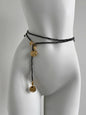 Nile Waist Chain Sweater Chain Long Necklace Black Energy Stone Crystal Belt Waist Seal Accessory