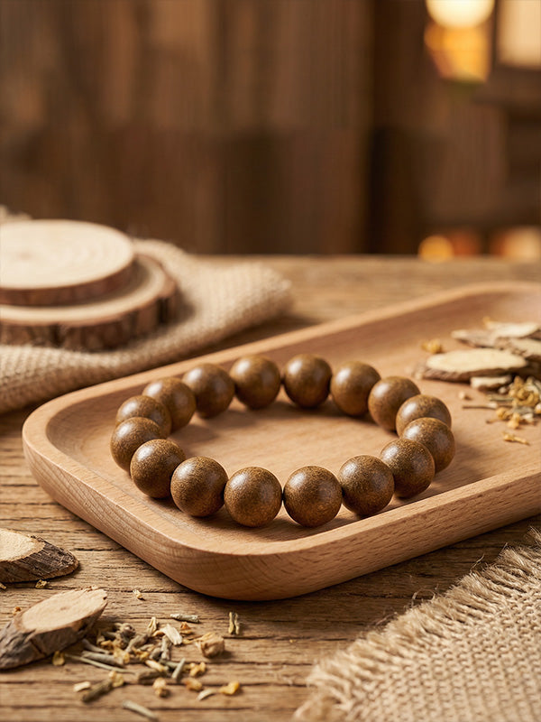 Osmanthus Sandalwood Incense Bead Bracelet | Mood Support & Fresh Breath Daily Wear Jewelry