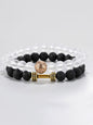 ‌"Black & White Harmony" Couple Bracelets Subtle Luxury Eternal Love Token