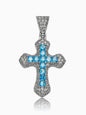 Radiant Brilliance Exquisite Diamond-Encrusted Cross Necklace