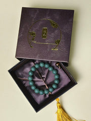 "Dream Calm" Herbal Incense Bead Bracelet | Lavender & Agarwood Sleep Support Aromatherapy Jewelry