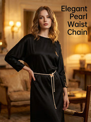 Butterfly Love Pearl Waist Chain Dress Belt Accessories Chain Matching Skirt 2025 New Female