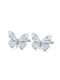 Night-Glow Butterfly Charm Necklace Blue Fantasy Glowing Butterfly Necklace&Ring&Bracelet Set