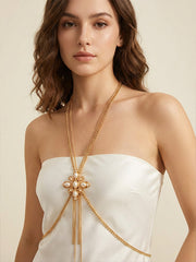Countess Gold Waist Chain Body Chain Fragrant Belt Dress Annual Meeting Chest Chain Waist Cover