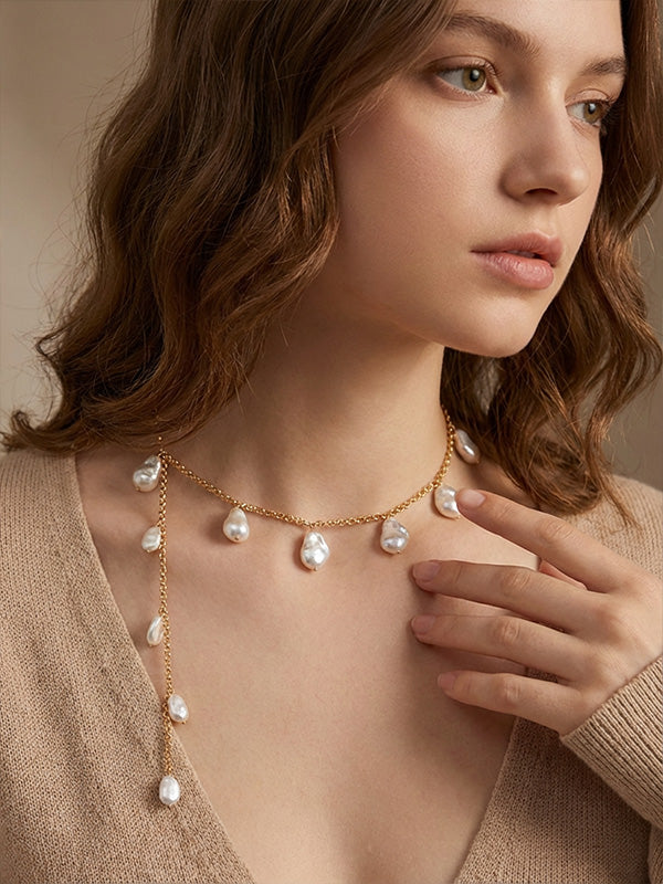 Mermaid Waist Chain Baroque Pearl Belt Dress Accessories with Skirt 2025 New Style