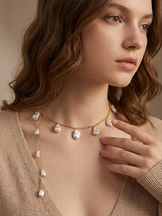 Mermaid Waist Chain Baroque Pearl Belt Dress Accessories with Skirt 2025 New Style