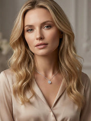 Starry Six-Prong Pendant Necklace with Twisted Chain Romantic Handcrafted Jewelry