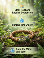 Gardenia Bamboo-Style Incense Bead Bracelet | Calming & Refreshing Aromatherapy Jewelry