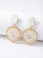 New Arrival Niche Retro Woven Mesh Stud Earrings Elegant All-match Fashion Earrings for Women
