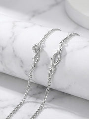 Thorn and Rose Couple Bracelet Blend of Nature and Art