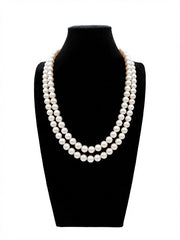 “Crown Jewelry” Freshwater Aquaculture "Seedless Pearl" Lengthened "Sweater Necklace"S925 Silver（8mm-9mm）Two