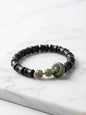 "Four Harmony" Bamboo-Style Incense Bead Bracelet | Agarwood & Sandalwood Calming Aromatherapy