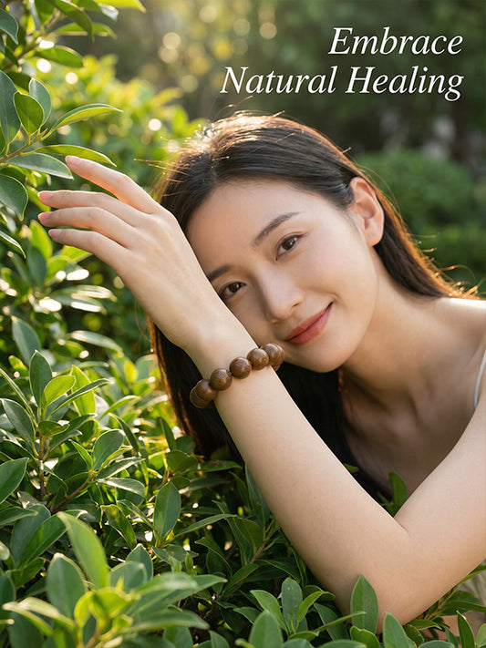 Gardenia & Agarwood Herbal Incense Bead Bracelet | Calming & Refreshing Aromatherapy Jewelry