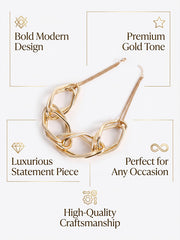 Golden Luxury Chain Necklace French Light Luxury Style