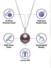 “Star of Crape Myrtle” Freshwater Pearls Edison Series Princess Diana Style Pearl Pendant（12mm-13mm）