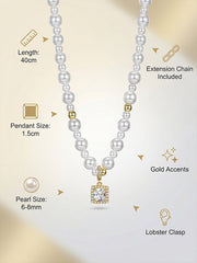 "Tiny Sugar" Bubble Pearl Necklace Light Luxury Niche 2025 New Collarbone Chain