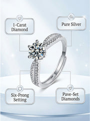 "Sweetheart Oval Ring'" — Love at First Sight Size Adjustable