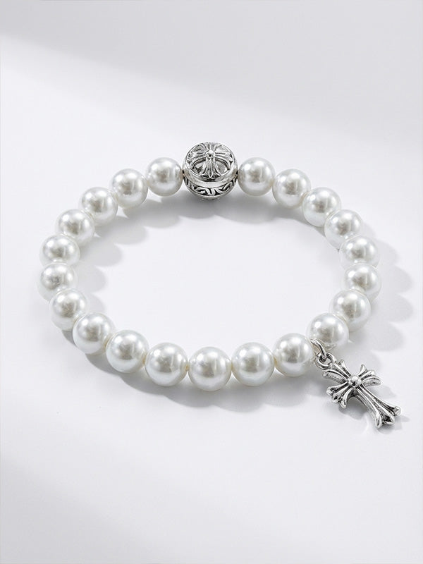 Designer Edition Chrome Hearts Vintage Baroque Pearl Bracelet