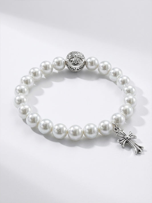 Designer Edition Chrome Hearts Vintage Baroque Pearl Bracelet