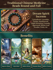 "Dream Calm" Herbal Incense Bead Bracelet | Lavender & Agarwood Sleep Support Aromatherapy Jewelry