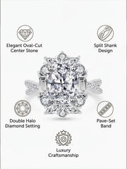"Timeless Oval Diamond Ring'" — A Legacy to Cherish Size Adjustable
