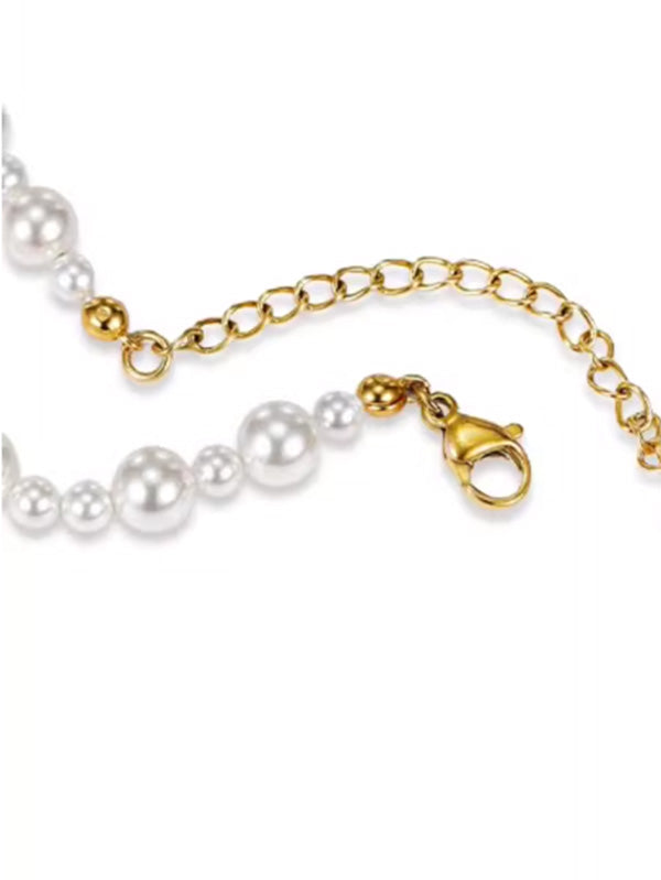 "Tiny Sugar" Bubble Pearl Necklace Light Luxury Niche 2025 New Collarbone Chain