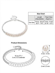 Freshwater Aquaculture Pearl Bracelet Crushed S925 Silver Versatile Daily Commuting Style