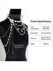 Flowing Light Shoulder Chain Body Chain Shoulder Chain Dress Accessories Birthday Dressing Banquet Matching