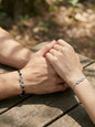 Inescapable Entanglement High-temperature forged "Eternal Knot"  Couple Bracelets