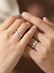 "Galaxy Kiss" Diamond Couple Rings' — Sworn by Stars, Belong to You S999